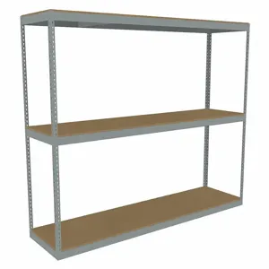 TENNSCO ZLE7-9636S-3D Boltless Shelving, Starter, Heavy-Duty, 96 Inch x 36 in, 84 Inch Overall Height, 3 Shelves | CU6GBY 36K324