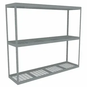 TENNSCO ZLE7-9624S-3W Boltless Shelving, Starter, Heavy-Duty, 96 Inch x 24 in, 84 Inch Overall Height, 3 Shelves | CU6GEN 36K370