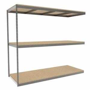 TENNSCO ZLE7-9636A-3D Boltless Shelving, Add-On, Heavy-Duty, 96 Inch x 36 in, 84 Inch Overall Height, 3 Shelves | CU6FXG 36K325