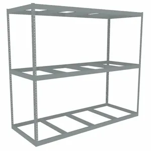 TENNSCO ZLE7-9636S-3 Boltless Shelving, Starter, Heavy-Duty, 96 Inch x 36 in, 84 Inch Overall Height, 3 Shelves | CU6GBX 36K262