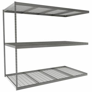 TENNSCO ZLE7-9648A-3W Boltless Shelving, Add-On, Heavy-Duty, 96 Inch x 48 in, 84 Inch Overall Height, 3 Shelves | CU6FXR 36K375