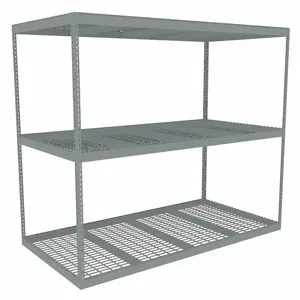 TENNSCO ZLE7-9648S-3W Boltless Shelving, Starter, Heavy-Duty, 96 Inch x 48 in, 84 Inch Overall Height, 3 Shelves | CU6GCD 36K374