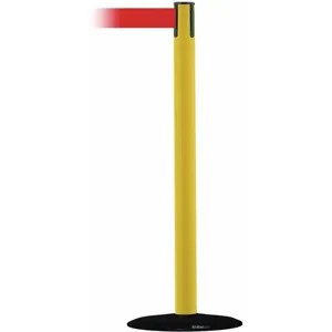 TENSABARRIER 889B-33-35-MAX-NO-R5X-C Barrier Post, With Belt, 13 Feet Length, Red | CD3WJU 20YK49