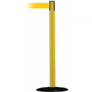 TENSABARRIER 889B-33-35-MAX-NO-Y5X-C Barrier Post, With Belt, 13 Feet Length, Yellow | CD3VEX 20YK48