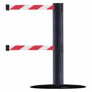 TENSABARRIER 889T2B-33-89-STD-NO-D3X-C Dual-line Post Red/white Diagonal | AF4JZL 8YL15