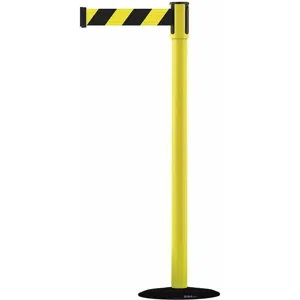 TENSABARRIER 890B-33-35-33-STD-NO-D4X-C Barrier Post, With Belt, Steel, 7-1/2 Feet Length | CD3UYR 45RL40