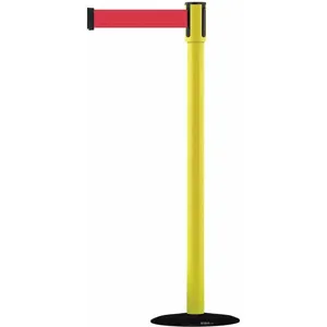 TENSABARRIER 890B-33-35-33-STD-NO-R5X-C Barrier Post, With Belt, Red, 7-1/2 Feet Length | CD3WUR 45RL42