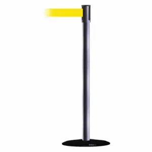 TENSABARRIER 890B-33-73-73-MAX-NO-Y5X-C Slimline Post, Steel Hammer Tone, 38 Inch Post Height, 2 Inch Post Dia | CU6JJV 44ZV94