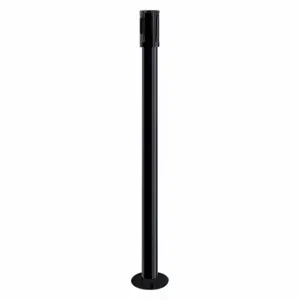 TENSABARRIER 890F-33-33-RCV Single Belt Receiver Post, 40 1/2 Inch Height, Stainless Steel, Black | CU6JMW 30RJ01