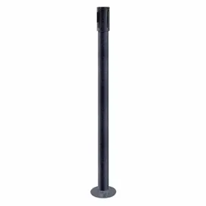 TENSABARRIER 890R-33-89-89-RCV Single Belt Receiver Post, 40 1/2 Inch Height, Stainless Steel, Black Wrinkle | CU6JMX 30RJ16