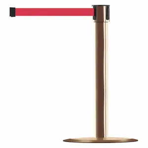 TENSABARRIER 890U-2P-2P-2P-STD-NO-R5X-C Polished Brass Post With Bel Red | AF4NZK 9DYX5