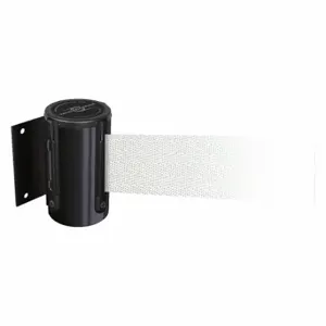 TENSABARRIER 896-STD-33-STD-NO-B1X-C Barrier Post with Belt, White, Powder Coated, 7 1/2 ft Belt Length | CU6HKZ 54EE53