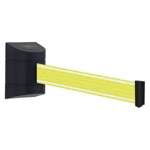 TENSABARRIER 897-15-S-33-Y5-NV-C Retractable Belt Barrier, Yellow/White, Unfinished, 15 ft Belt Length | CU6JLD 410C88