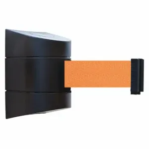 TENSABARRIER 897-24-S-33-NO-05X-C Barrier Post with Belt, Orange, Unfinished, 24 ft Belt Length | CU6GLW 54EE49