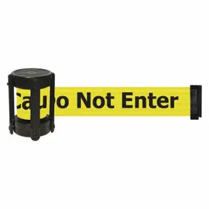 TENSABARRIER CASSETTE-STD-NO-YAX-C Barrier Post with Belt, Black, Unfinished | CU6GLL 54EE39