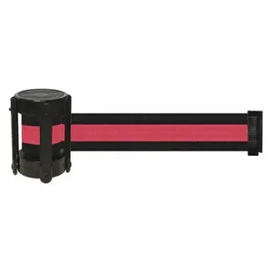 TENSABARRIER CASSETTE-STD-S2X-C Barrier Post with Belt, Black, Unfinished | CU6HMU 54EE83