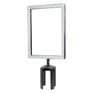 TENSABARRIER FRAME-HDSC-1P-0711HD-V Sign Frame, Polished Chrome | CU4VJZ 30RH48