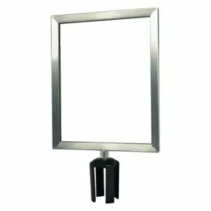 TENSABARRIER FRAME-HDSC-1S-1114HD-V Sign Frame, Satin Chrome | CU4VKA 30RH53