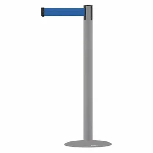 TENSABARRIER MARINEPOST-36-MAX-NO-L5X-C Barrier Post With Belt, Stainless Steel, 38 Inch Post Height, 2 1/2 Inch Post Dia | CU6GWE 22RT91