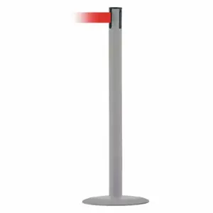 TENSABARRIER MARINEPOST-36-STD-NO-R5X-C Barrier Post With Belt, Stainless Steel, 38 Inch Post Height, 2 1/2 Inch Post Dia | CU6GWB 22RT83