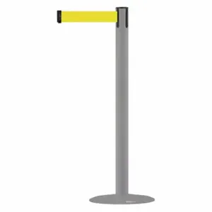 TENSABARRIER MARINEPOST-36-STD-NO-Y5X-C Barrier Post With Belt, Stainless Steel, 38 Inch Post Height, 2 1/2 Inch Post Dia | CU6HPB 22RT86