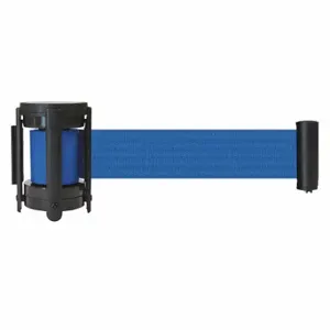 TENSABARRIER QWAYCASS-L5 Barrier Post with Belt, Black, Unfinished | CU6GLH 54EE37