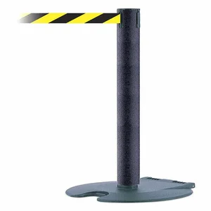 TENSABARRIER RB1-89-89-STD-NO-D4X-C Post With Belt 39 Inch Black/yellow Diagonal | AF4ZQP 9TAV9