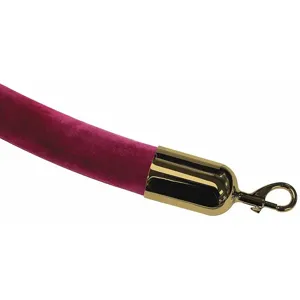 TENSABARRIER ROPE-VELR-43-06 Velour Barrier Rope, Maroon | CD3XQN 45RL86