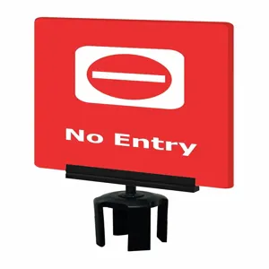 TENSABARRIER S14-P-21-7X11-V-HDSB-1701-33 Acrylic Sign Red No Entry | AD3DQD 3YHE9