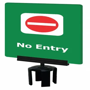 TENSABARRIER S14-P-28-7X11-V-HDSB-1701-33 Acrylic Sign Green No Entry | AD3DQH 3YHF4