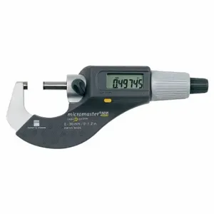 TESA TECHNOLOGY 599-100 Outside Micrometer, IP54, 4 µm Accuracy, Long Form Calibration Certificate | CU6KFJ 50JV53