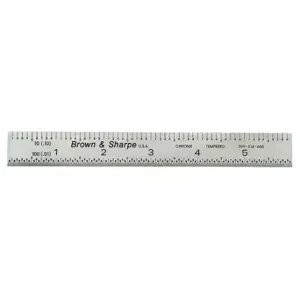 TESA TECHNOLOGY 599-314-605 Rule, Inch, 100ths/10ths/32nds/64ths, 6 Inch Length, Steel | CU6KMC 50JU72