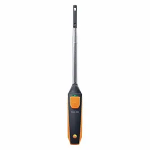 TESTO 0560 1405 01 Anemometer, Hot Wire and Thermistor, 0 to 6000 fpm, 3/8 Inch dia Probe Size | CU6KMJ 49ZZ52