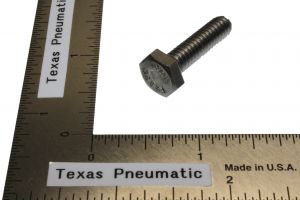 TEXAS PNEUMATIC TOOLS AMIS20 Hex Cap Screw, Stainless Steel, 1/4 Inch - 20 Thread x 1 Inch Size | CD9LVT