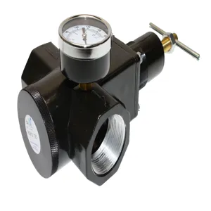 TEXAS PNEUMATIC TOOLS R3912G High-Flow Regulator with Gauge, 700 Max Cfm, 1-1/2 Inch NPT | CD9PCV