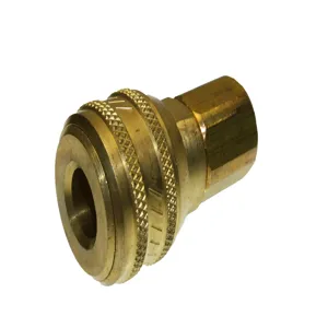 TEXAS PNEUMATIC TOOLS TX-2BF2-B Coupling, Push Type, 1/4 Inch Socket, Brass, 1/4 Inch FPT | CD9RMG