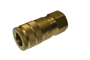 TEXAS PNEUMATIC TOOLS TX-2CF3-B Coupling, 1/4 Inch Socket, Brass, 3/8 Inch FPT | CD9RMP