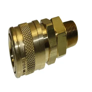 TEXAS PNEUMATIC TOOLS TX-3CM3-B Coupling, 3/8 Inch Socket, Brass, 3/8 Inch MPT | CD9RRF