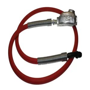 TEXAS PNEUMATIC TOOLS TX-4HW-LCF Hose Whip, Bent Swivel, 1/2 Inch Hose, 1/2 Inch MPT | CD9RWB