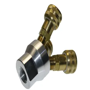 TEXAS PNEUMATIC TOOLS TX-C12 Mini Tri-Way Manifold Assembly, Quick Connect Coupling, 1/2 Inch FPT | CD9TCF