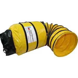 TEXAS PNEUMATIC TOOLS TX-SAC-N-GO-16 Ducting with Attached Storage Bag, PVC Coated, 16 Inch x 30 Feet | CD4CXG