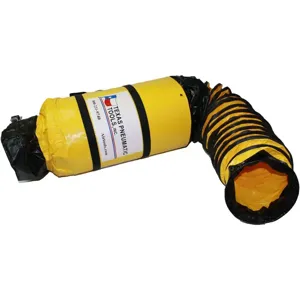 TEXAS PNEUMATIC TOOLS TX-SAC-N-GO-8 Ducting with Attached Storage Bag, PVC Coated, 8 Inch x 30 Feet | CD4CXJ