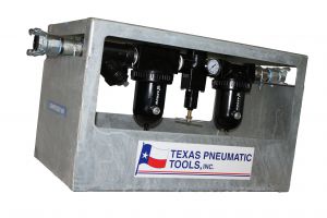 TEXAS PNEUMATIC TOOLS TX1-1/2HF-FRL FRL with Cage, Galvanized, 1-1/2 Inch Size | CD9RAQ