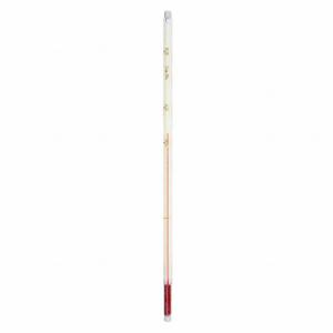 THERMCO ACC2457SSC Liquid Inch Size Glass Thermometer, Safety Coated, 240 mm Length. x 76 mm I mmersion, NIST | CU6KZV 5ZPG4