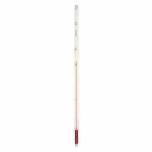 THERMCO ACC2457SSC Liquid Inch Size Glass Thermometer, Safety Coated, 240 mm Length. x 76 mm I mmersion, NIST | CU6KZV 5ZPG4