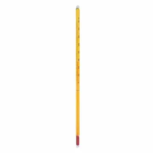 THERMCO ACC641SSC Liquid Inch Size Glass Thermometer, Safety Coated, 250 mm Length. x 100 mm I mmersion | CU6KZW 5ZPG2