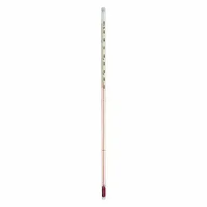 THERMCO ACC711SSC Liquid Inch Size Glass Thermometer, Safety Coated, 305 mm Length. x 76 mm I mmersion, NIST | CU6KZY 5ZPG0