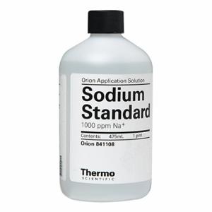 THERMO FISHER SCIENTIFIC 841108 ISE Calibration Standard, Sodium, 1000 ppm, 1000ppm as Na+, 475 mL | CU6LHT 6GNL5