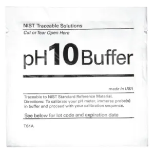 THERMO FISHER SCIENTIFIC 911025-WA Buffer Solution, pH, 10 pH, 25 Pack | CU6LBH 9JZJ0