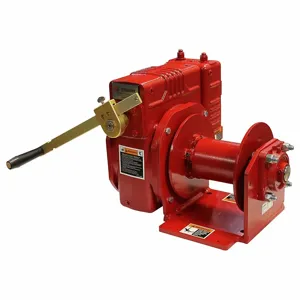 THERN 2W40-BM Worm Gear Hand Winch, Enclosed Gearing With Brake, 4600 Lbs. | CY3KRJ